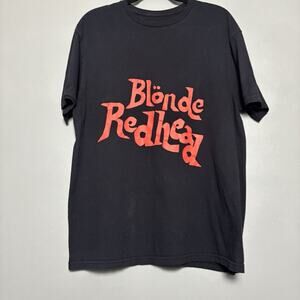 Blönde Redhead Band T Shirt Merch Large Black Red Alt Rock Pace No Tag Large